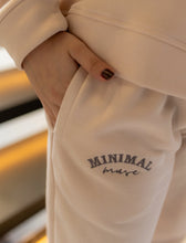 Eggshell White Half Zipper with Wide Leg Pants