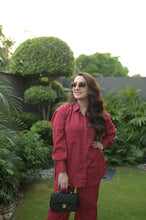 Cranberry - Bali Button Down Set