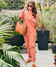 Salmon Sweatshirt with Sweatpants