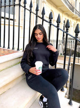 Black Sweatshirt with Sweatpants