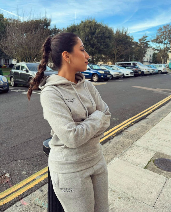 Light Grey Hoodie with Sweatpants