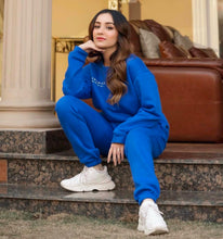 Cobalt Blue Sweatshirt with Sweatpants
