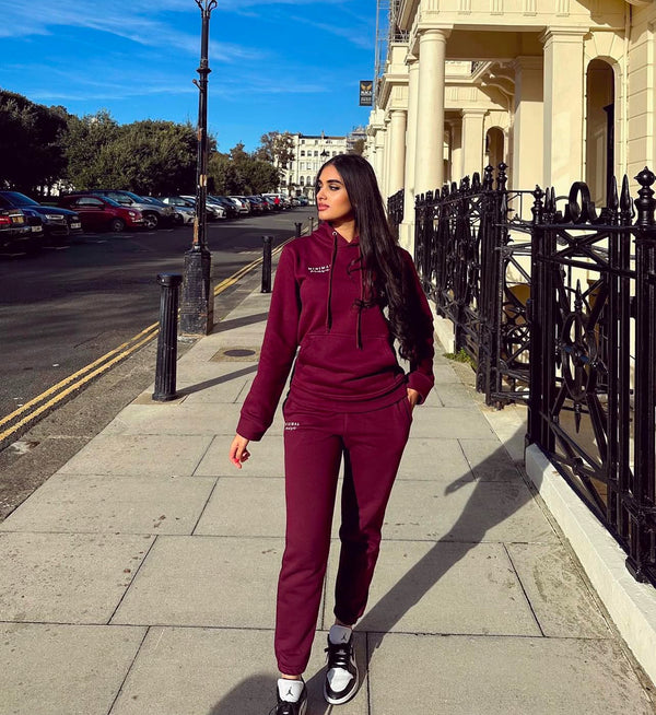 Plum Hoodie with Sweatpants