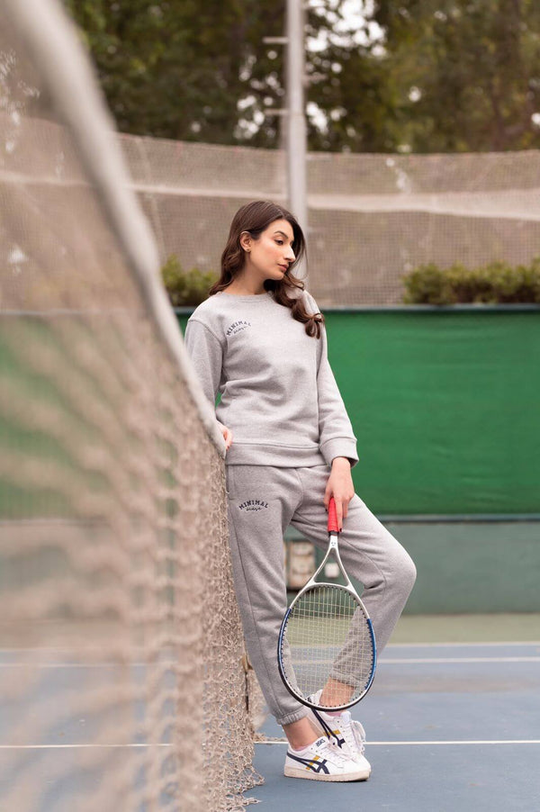 Light Grey Sweatshirt with Sweatpants