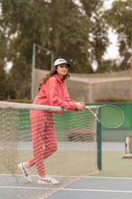 Rouge Pink Cropped Hoodie with Sweatpants