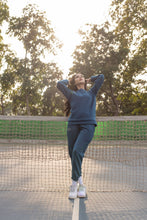 Berry Blue Sweatshirt with Sweatpants